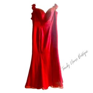 Ashley and Justin Claret Bridesmaid Dress
